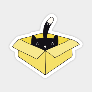 Cat in a box Magnet