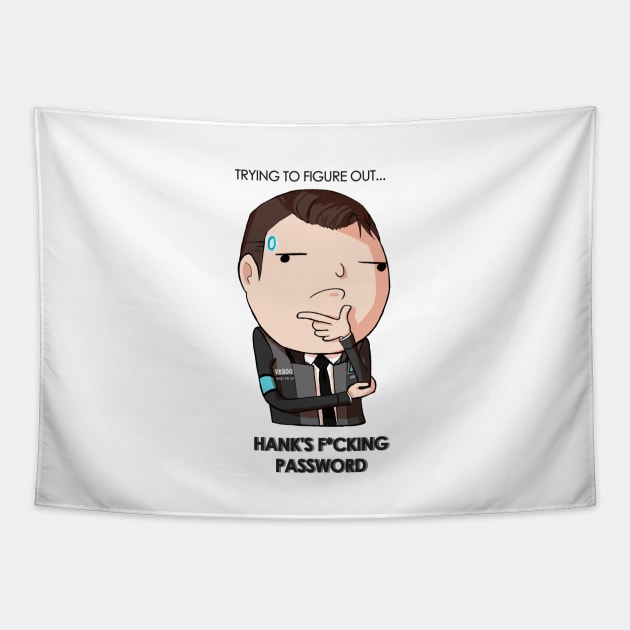 Connor Detroit Become Human Hank's Password Tapestry by Anime Access