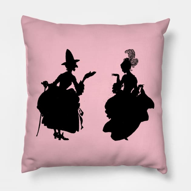 Cinderella Silhouette Ballgown Pillow by Pixelchicken