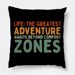 Empowering Life Mantras: Inspiring Words Pillow