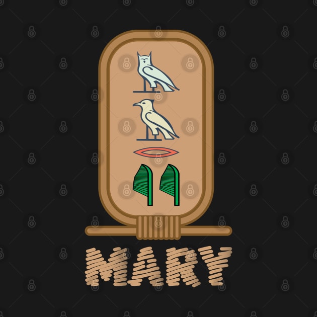 MARY-American names in hieroglyphic letters,  a Khartouch by egygraphics