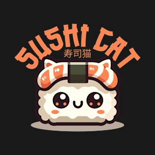 kawaii sushi cat japanese asian food sushi kitten foodie T-Shirt