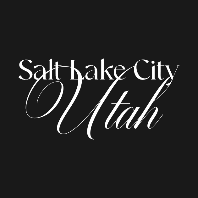 Salt Lake City Utah word design by A Reel Keeper