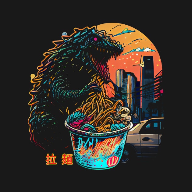 Ramen Godzilla by gblackid