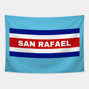 San Rafael City in Costa Rican Flag Colors Tapestry