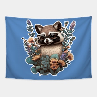 Water Colour Raccoon Tapestry