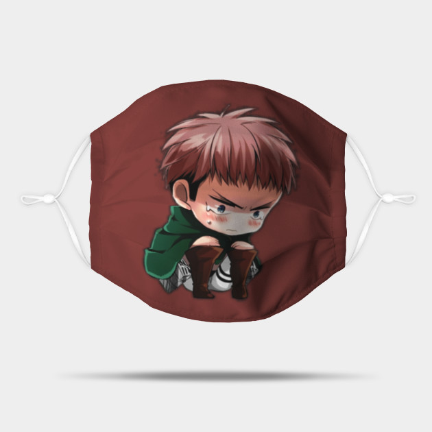 Jean Kirstein Chibi Attack On Titan Season 4 Jean Kirstein Mask Teepublic The perfect jeankirstein jeans attackontitan animated gif for your conversation. jean kirstein chibi attack on titan season 4