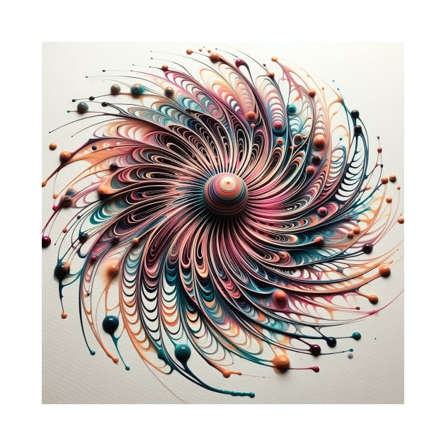 Psychedelic looking abstract illustration  of spirals by WelshDesigns