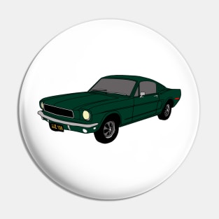 1968 Ford Mustang GT Cult Film Pin