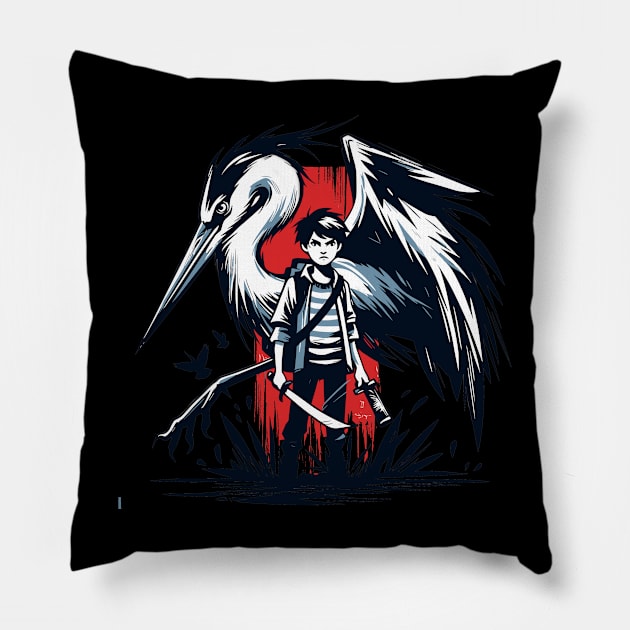 The Boy and the Heron - How Do You live - Kimitachi wa Do Ikiruka Pillow by StyleTops