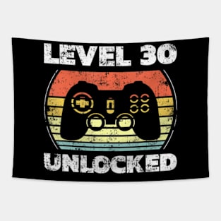 Level 30 Video 30th Birthday Tapestry