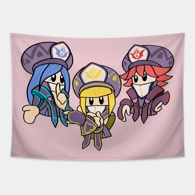 three mage sisters star allies Tapestry by ballooonfish