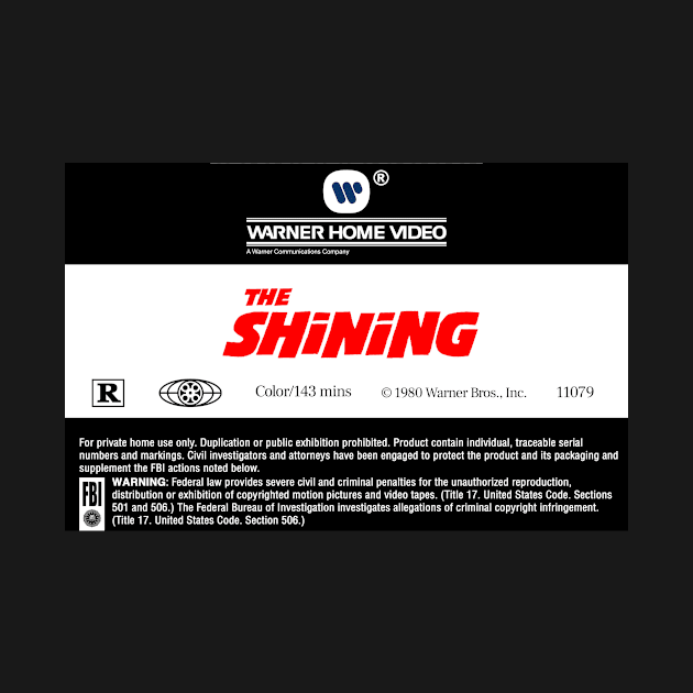 The Shining VHS Label by simon_maggots