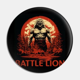 Battle Lion Pin
