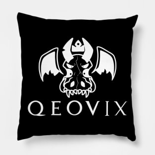 Qeovix logo black Pillow