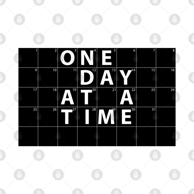 One Day at a Time Motivational Calendar (Inverted) by Jarecrow 