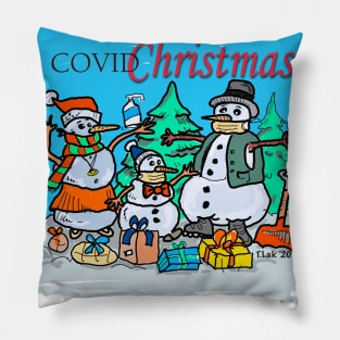 COVID Christmas Pillow