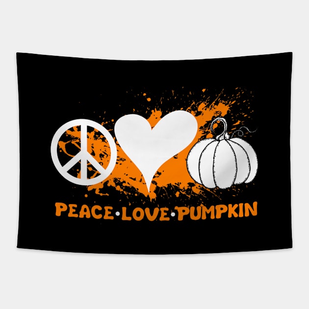 Peace Love Fall Tapestry by Cooldruck