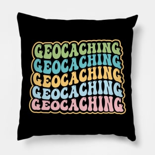 Geocaching Retro Vintage Pillow