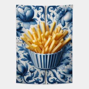 Delft Tile With Fast Food No.7 Tapestry