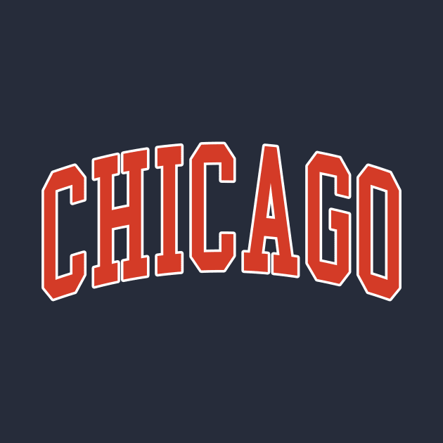 Chicago - jersey college university font text letters football baseball christmas birthday gift letters text basketball softball volleyball hockey love fan player gift for men women kids mothers fathers day dad mom vintage retro city state name by Fanboy04