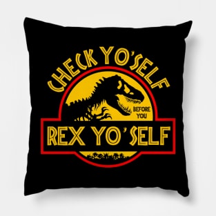 Check yo'self Pillow