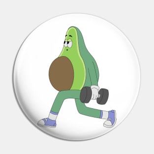 Avocado Gym Tshirt Pin