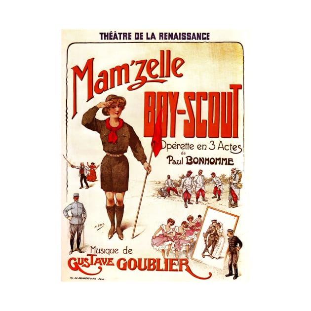 Vintage Theater Advertising Art MAM' ZELLE Boy Scout Opera Musique by vintageposters