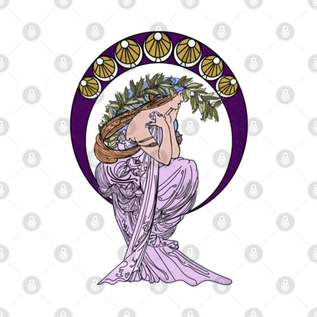 Art Nouveau Woman Victorian Edwardian by Sassee Designs