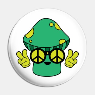 Peace Mushroom Pin