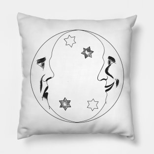 Moon Double Face Pillow