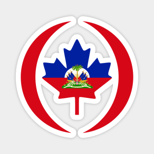 Canadian Haitian Multinational Patriot Flag Series Magnet