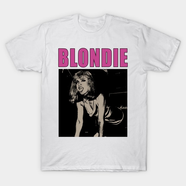 Camiseta Rockera Mujer Camiseta Vintage Blondie Punk Zine Collage