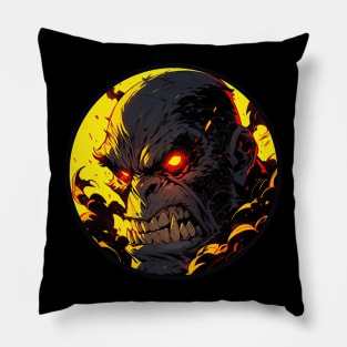 Angry chimp 2 Pillow