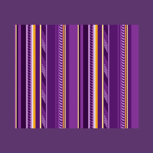 Purple Funky Stripes by Carolina Díaz