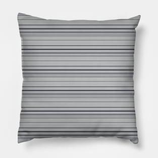 Black and grey striped pattern, pinstripes Pillow