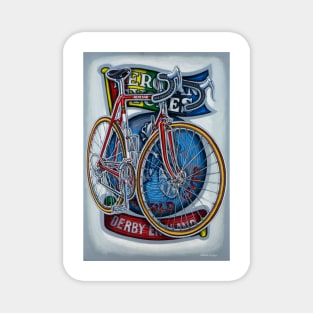 Mercian Flam Red Road Bicycle Magnet