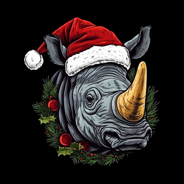 Rhinoceros Christmas by JH Mart