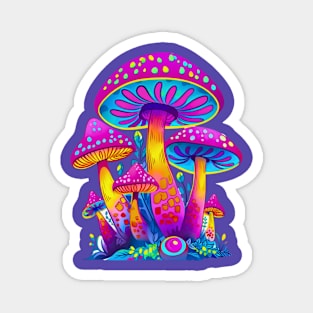 Delirium of Colors in a Fantastic World Magnet