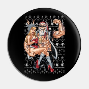 Merry Liftmas Christmas Xmas Fitmas Fitness Santa Holiday Gift For Men Pin