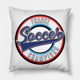 France Soccer Champions logo Pillow