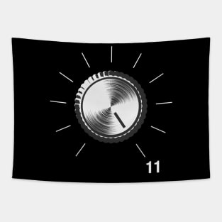 These Go To Eleven - Volume Knob - Guitar print Tapestry