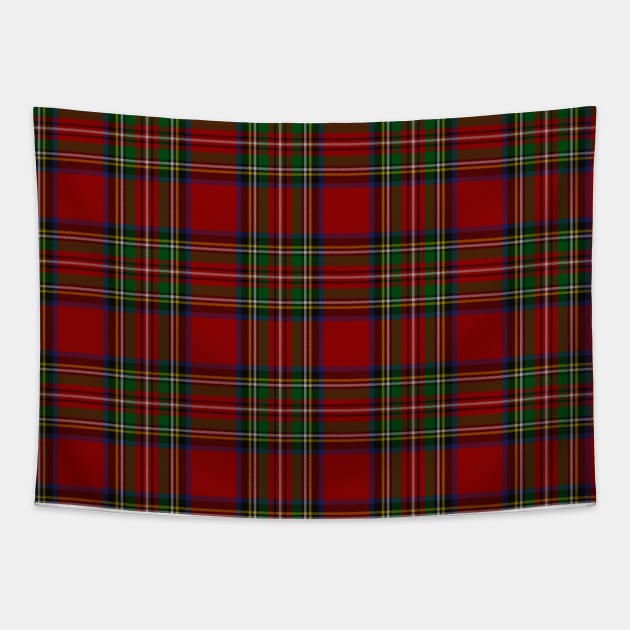 The Royal Stewart Tartan Stuart Clan Plaid Tartan Tapestry by podartist