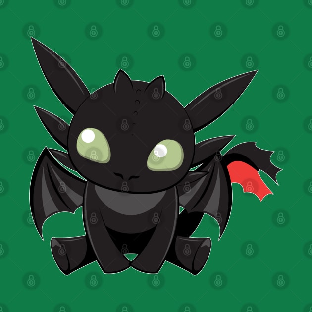 Toothless Tooniefied by Tooniefied