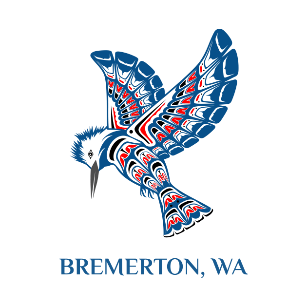 Bremerton Washington Native American Kingfisher Gift by twizzler3b