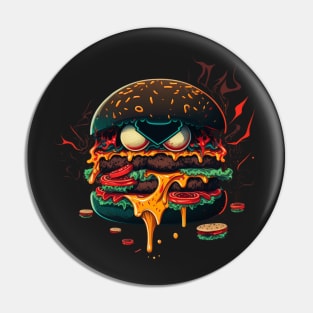 Savage Burger Pin