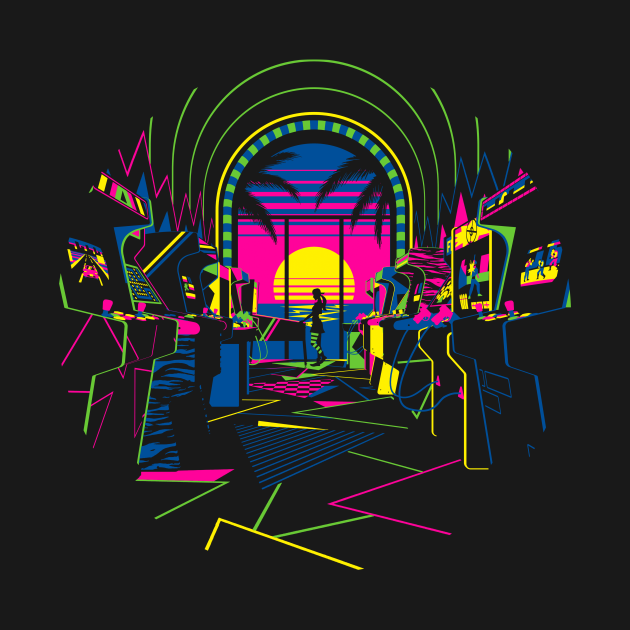 Arcade night - Arcade - T-Shirt | TeePublic