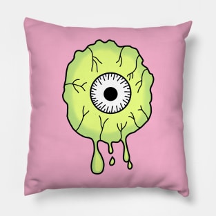 Eyeball - Green Pillow