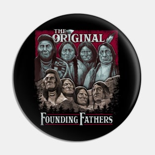 The Original Founding Fathers Mount Rushmore | Native American Pride Pin