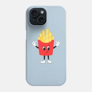 Retro French Fries Smirk Face Phone Case